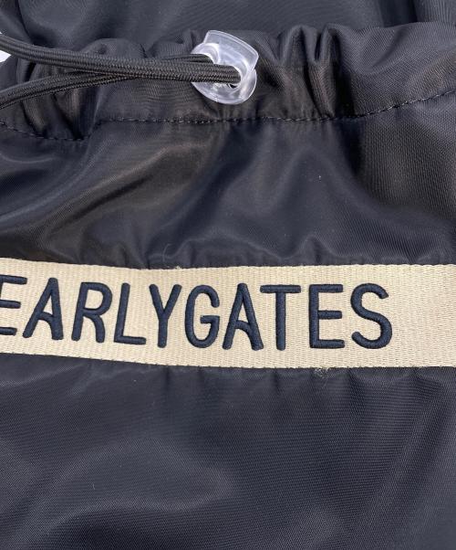 PEARLY GATES（パーリーゲイツ）PEARLY GATES (パーリーゲイツ) シャーリングロッカーバッグ ブラック×ベージュの古着・服飾アイテム