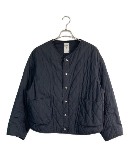 ORCIVAL（オーシバル）ORCIVAL (オーシバル) インサレーション カラーレス ショート キルトジャケット ネイビー サイズ:SIZE 2（L）の古着・服飾アイテム