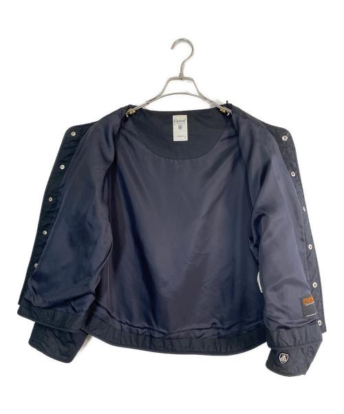 ORCIVAL（オーシバル）ORCIVAL (オーシバル) インサレーション カラーレス ショート キルトジャケット ネイビー サイズ:SIZE 2（L）の古着・服飾アイテム