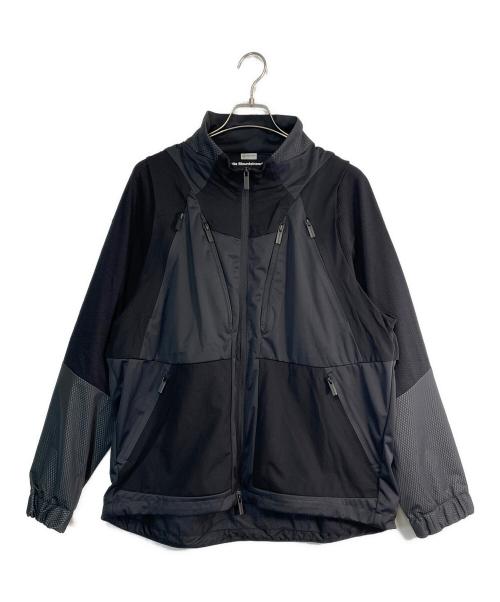 WHITE MOUNTAINEERING（ホワイトマウンテ二アニング）WHITE MOUNTAINEERING (ホワイトマウンテ二アニング) WINDSTOPPER FLOATING SHOULDER JACKET/ウインドストッパー・フローティング・ショルダー・ジャケット ブラック サイズ:SIZE Mの古着・服飾アイテム