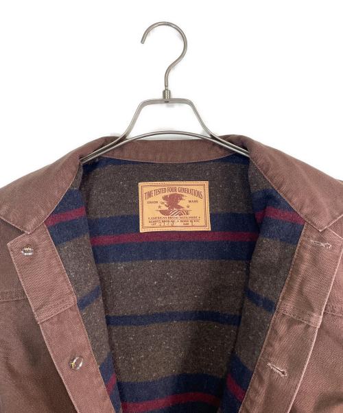Schott（ショット）Schott (ショット) ダックブランケットジャケット ブラウン サイズ:SIZE Lの古着・服飾アイテム
