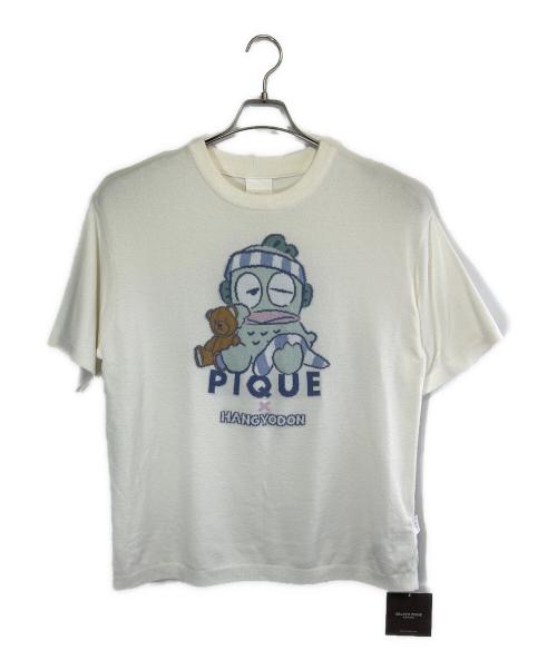 GELATO PIQUE HOMME（ジェラートピケ オム）GELATO PIQUE HOMME (ジェラートピケ オム) ジャガードプルオーバー&ハーフパンツセット ホワイト×パープル サイズ:SIZE M 未使用品の古着・服飾アイテム