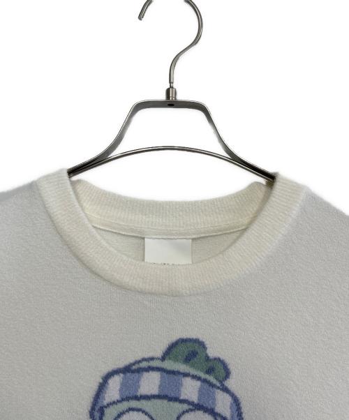 GELATO PIQUE HOMME（ジェラートピケ オム）GELATO PIQUE HOMME (ジェラートピケ オム) ジャガードプルオーバー&ハーフパンツセット ホワイト×パープル サイズ:SIZE M 未使用品の古着・服飾アイテム