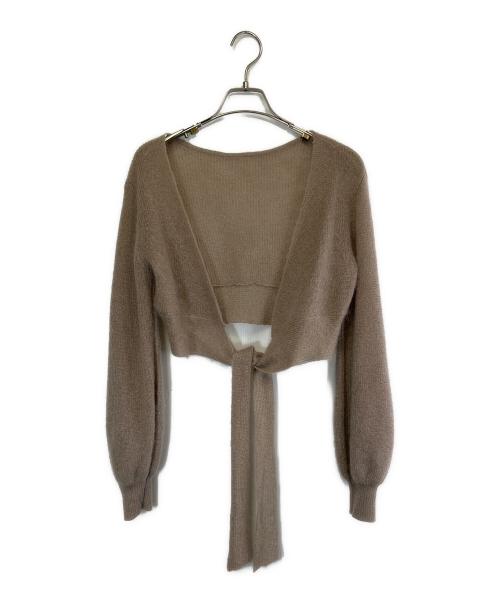 HER LIP TO（ハーリップトゥ）HER LIP TO (ハーリップトゥ) Luxe Mohair & Satin Set ブラウン サイズ:SIZE Sの古着・服飾アイテム