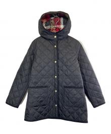 BLUE LABEL CRESTBRIDGE（ブルーレーベルクレストブリッジ）の古着「キルティングコート」｜ブラック
