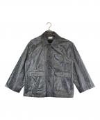 UNDECORATEDアンデコレイテッド）の古着「Coating Canvas Jacket/コーティング・キャンバス・ジャケット」｜ブラック