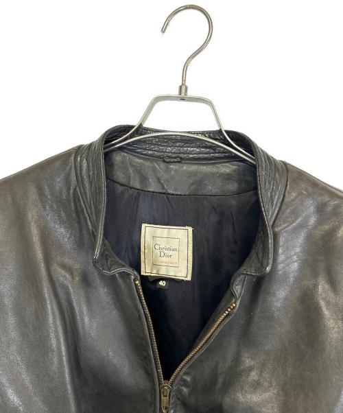 Christian Dior（クリスチャン ディオール）Christian Dior (クリスチャン ディオール) レザージャケット ブラウン サイズ:SIZE 40の古着・服飾アイテム