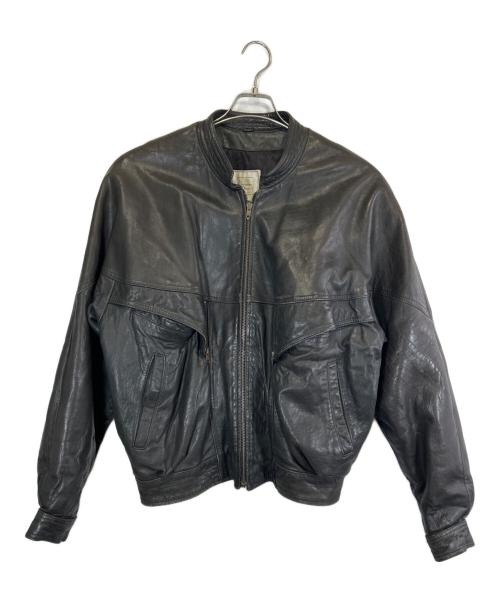 Liugoo Leathers（リューグーレザーズ）Liugoo Leathers (リューグーレザーズ) レザーダウンジャケット ブラック サイズ:SIZE Mの古着・服飾アイテム