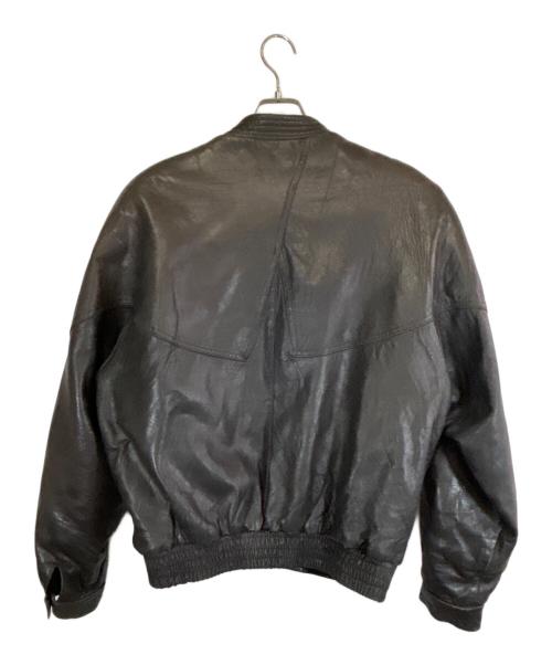 Liugoo Leathers（リューグーレザーズ）Liugoo Leathers (リューグーレザーズ) レザーダウンジャケット ブラック サイズ:SIZE Mの古着・服飾アイテム