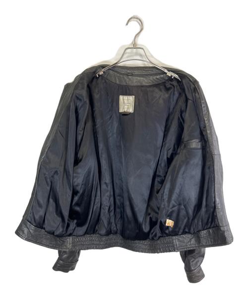 Liugoo Leathers（リューグーレザーズ）Liugoo Leathers (リューグーレザーズ) レザーダウンジャケット ブラック サイズ:SIZE Mの古着・服飾アイテム