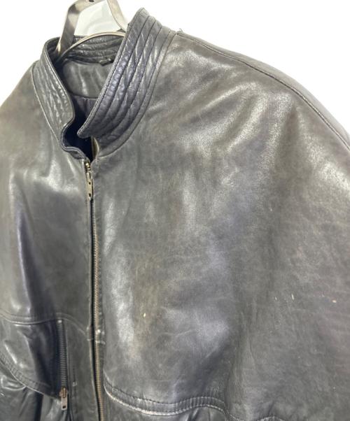 Liugoo Leathers（リューグーレザーズ）Liugoo Leathers (リューグーレザーズ) レザーダウンジャケット ブラック サイズ:SIZE Mの古着・服飾アイテム