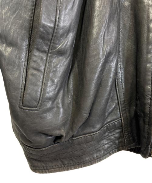 Liugoo Leathers（リューグーレザーズ）Liugoo Leathers (リューグーレザーズ) レザーダウンジャケット ブラック サイズ:SIZE Mの古着・服飾アイテム