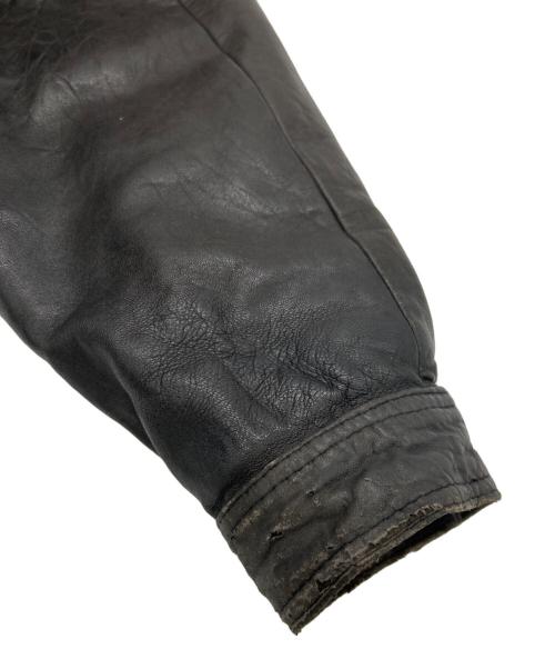 Liugoo Leathers（リューグーレザーズ）Liugoo Leathers (リューグーレザーズ) レザーダウンジャケット ブラック サイズ:SIZE Mの古着・服飾アイテム