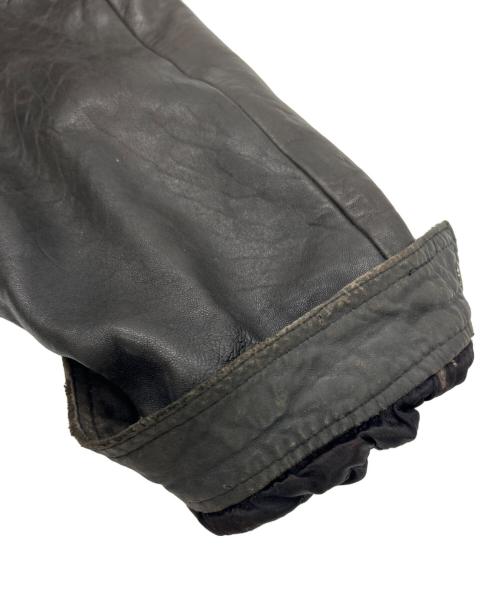 Liugoo Leathers（リューグーレザーズ）Liugoo Leathers (リューグーレザーズ) レザーダウンジャケット ブラック サイズ:SIZE Mの古着・服飾アイテム