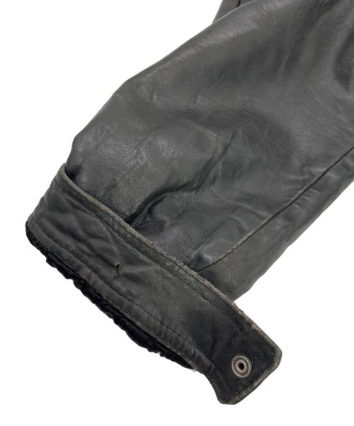 Liugoo Leathers（リューグーレザーズ）Liugoo Leathers (リューグーレザーズ) レザーダウンジャケット ブラック サイズ:SIZE Mの古着・服飾アイテム