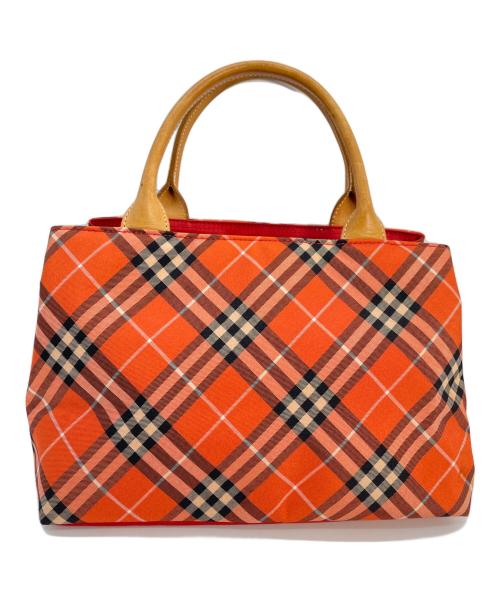 BURBERRY（バーバリー）BURBERRY (バーバリー) ハンドバッグ レッドの古着・服飾アイテム