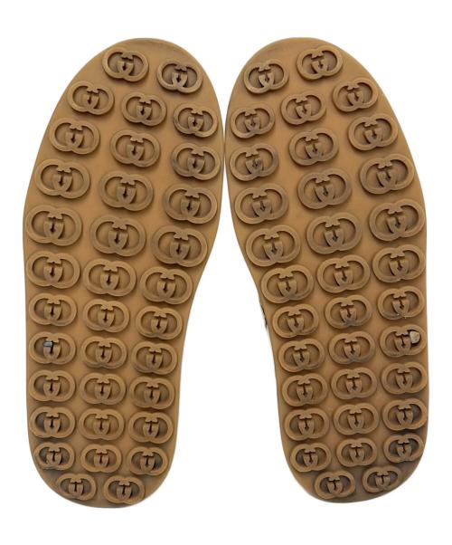 GUCCI（グッチ）GUCCI (グッチ) GGキャンバススニーカー ブラウン サイズ:6 1/2(26cm）の古着・服飾アイテム