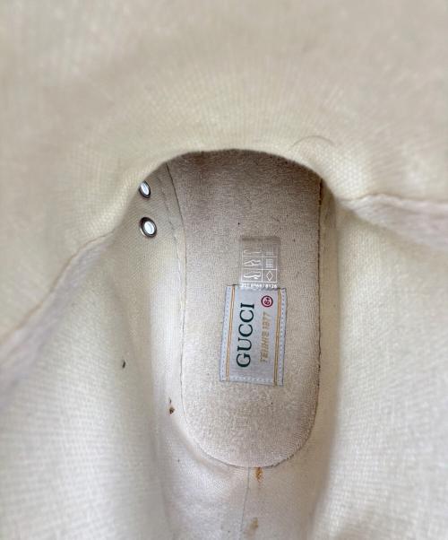 GUCCI（グッチ）GUCCI (グッチ) GGキャンバススニーカー ブラウン サイズ:6 1/2(26cm）の古着・服飾アイテム