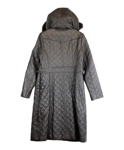 BELLUCCI（ベルッチ）BELLUCCI (ベルッチ) ラムレザーコート ブラウン サイズ:SIZE Freeの古着・服飾アイテム