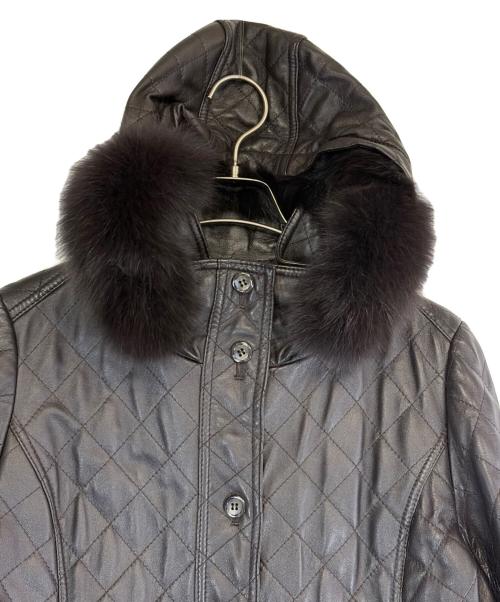 BELLUCCI（ベルッチ）BELLUCCI (ベルッチ) ラムレザーコート ブラウン サイズ:SIZE Freeの古着・服飾アイテム