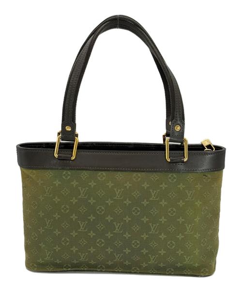 LOUIS VUITTON（ルイ ヴィトン）LOUIS VUITTON (ルイ ヴィトン) ミニ ルシーユPM グリーン×ダークブラウンの古着・服飾アイテム