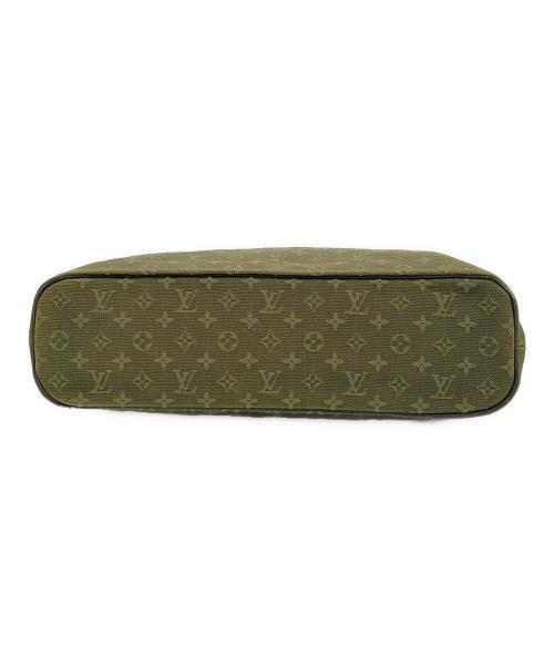 LOUIS VUITTON（ルイ ヴィトン）LOUIS VUITTON (ルイ ヴィトン) ミニ ルシーユPM グリーン×ダークブラウンの古着・服飾アイテム
