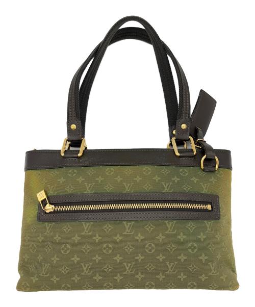 LOUIS VUITTON（ルイ ヴィトン）LOUIS VUITTON (ルイ ヴィトン) ミニ ルシーユPM グリーン×ダークブラウンの古着・服飾アイテム