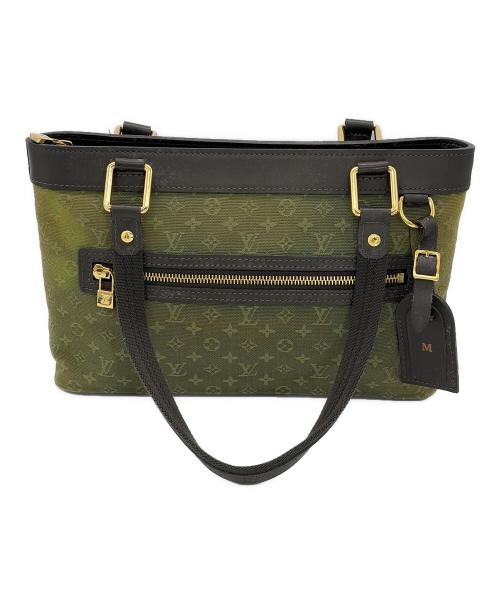 LOUIS VUITTON（ルイ ヴィトン）LOUIS VUITTON (ルイ ヴィトン) ミニ ルシーユPM グリーン×ダークブラウンの古着・服飾アイテム