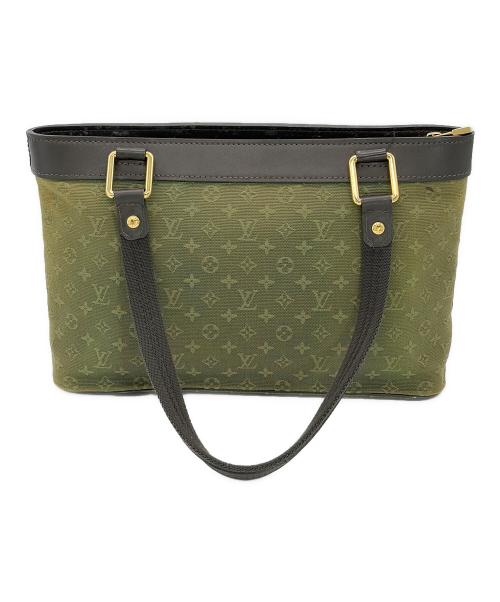 LOUIS VUITTON（ルイ ヴィトン）LOUIS VUITTON (ルイ ヴィトン) ミニ ルシーユPM グリーン×ダークブラウンの古着・服飾アイテム