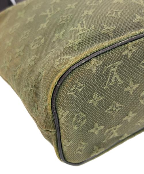 LOUIS VUITTON（ルイ ヴィトン）LOUIS VUITTON (ルイ ヴィトン) ミニ ルシーユPM グリーン×ダークブラウンの古着・服飾アイテム