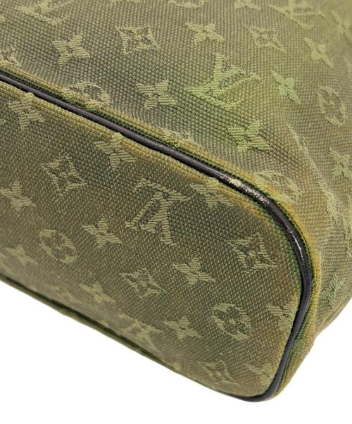 LOUIS VUITTON（ルイ ヴィトン）LOUIS VUITTON (ルイ ヴィトン) ミニ ルシーユPM グリーン×ダークブラウンの古着・服飾アイテム