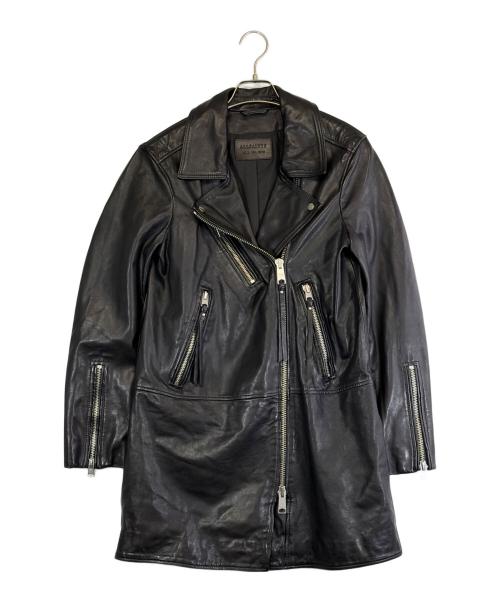 ALL SAINTS（オールセインツ）ALL SAINTS (オールセインツ) レザーライダースジャケット ブラック サイズ:SIZE M (US 6)の古着・服飾アイテム