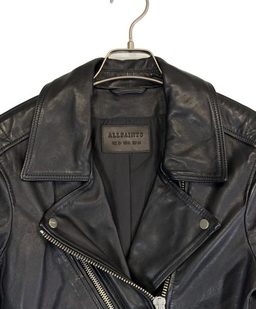 ALL SAINTS（オールセインツ）ALL SAINTS (オールセインツ) レザーライダースジャケット ブラック サイズ:SIZE M (US 6)の古着・服飾アイテム