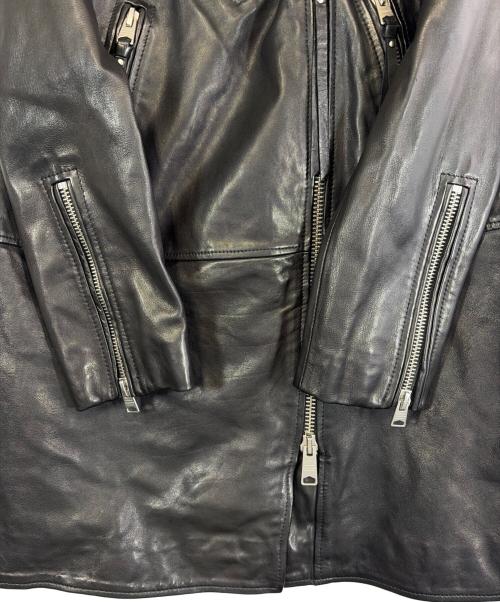 ALL SAINTS（オールセインツ）ALL SAINTS (オールセインツ) レザーライダースジャケット ブラック サイズ:SIZE M (US 6)の古着・服飾アイテム
