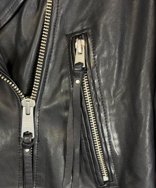 ALL SAINTS（オールセインツ）ALL SAINTS (オールセインツ) レザーライダースジャケット ブラック サイズ:SIZE M (US 6)の古着・服飾アイテム
