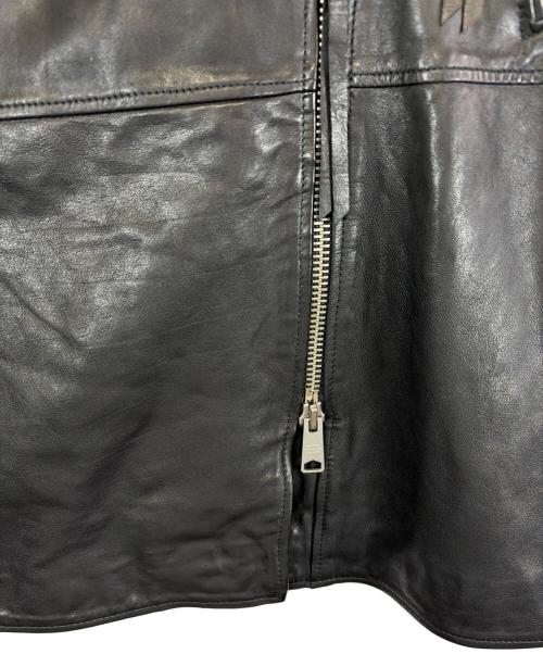 ALL SAINTS（オールセインツ）ALL SAINTS (オールセインツ) レザーライダースジャケット ブラック サイズ:SIZE M (US 6)の古着・服飾アイテム