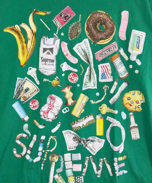 SUPREME（シュプリーム）SUPREME (シュプリーム) 半袖カットソー グリーン サイズ:SIZE Mの古着・服飾アイテム