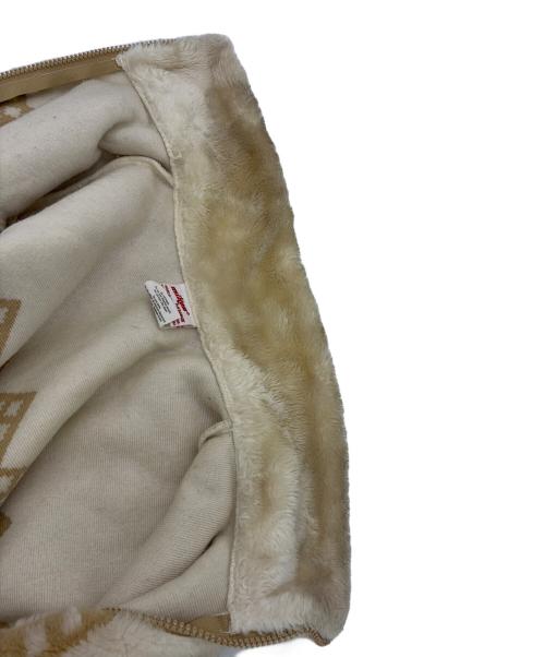 milton funwear（メルトンファンウェアー）milton funwear (メルトンファンウェアー) ボアジャケット アイボリー×ベージュ サイズ:SIZE Mの古着・服飾アイテム
