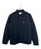 LACOSTEラコステ）の古着「ウールブレンドフェルトオーバーシャツ」｜ネイビー