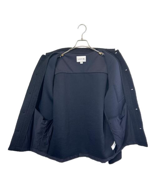 LACOSTE（ラコステ）LACOSTE (ラコステ) ウールブレンドフェルトオーバーシャツ ネイビー サイズ:US M/Lの古着・服飾アイテム