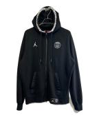 JORDAN×Paris Saint-Germainジョーダン×パリサンジェルマン）の古着「ジップパーカー」｜ブラック