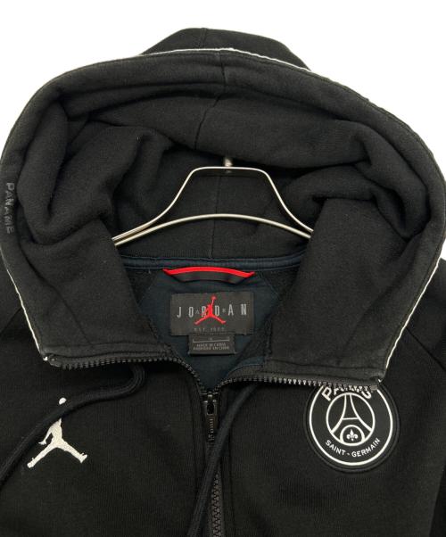 JORDAN（ジョーダン）JORDAN (ジョーダン) Paris Saint-Germain (パリサンジェルマン) ジップパーカー ブラック サイズ:SIZE Lの古着・服飾アイテム