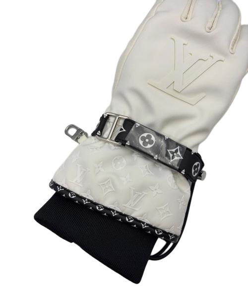 LOUIS VUITTON（ルイ ヴィトン）LOUIS VUITTON (ルイ ヴィトン) レザーグローブ ホワイトの古着・服飾アイテム