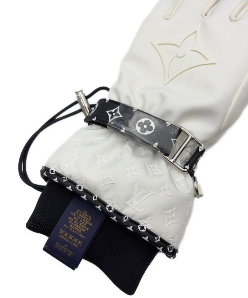 LOUIS VUITTON（ルイ ヴィトン）LOUIS VUITTON (ルイ ヴィトン) レザーグローブ ホワイトの古着・服飾アイテム