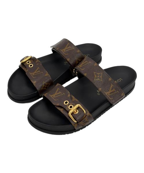 LOUIS VUITTON（ルイ ヴィトン）LOUIS VUITTON (ルイ ヴィトン) ボンディアミュール ブラウン サイズ:SIZE 39(25cm）の古着・服飾アイテム