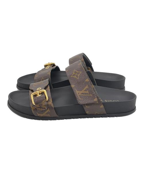 LOUIS VUITTON（ルイ ヴィトン）LOUIS VUITTON (ルイ ヴィトン) ボンディアミュール ブラウン サイズ:SIZE 39(25cm）の古着・服飾アイテム
