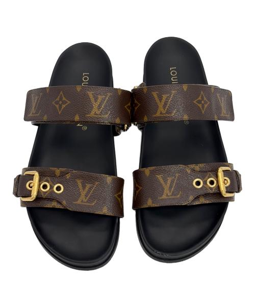 LOUIS VUITTON（ルイ ヴィトン）LOUIS VUITTON (ルイ ヴィトン) ボンディアミュール ブラウン サイズ:SIZE 39(25cm）の古着・服飾アイテム