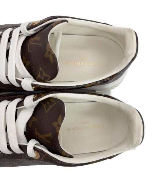 LOUIS VUITTON（ルイ ヴィトン）LOUIS VUITTON (ルイ ヴィトン) タイムアウトラインスニーカー ブラウン サイズ:SIZE 39(25cm）の古着・服飾アイテム