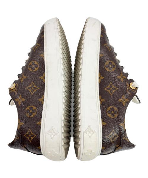 LOUIS VUITTON（ルイ ヴィトン）LOUIS VUITTON (ルイ ヴィトン) タイムアウトラインスニーカー ブラウン サイズ:SIZE 39(25cm）の古着・服飾アイテム