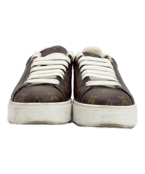 LOUIS VUITTON（ルイ ヴィトン）LOUIS VUITTON (ルイ ヴィトン) タイムアウトラインスニーカー ブラウン サイズ:SIZE 39(25cm）の古着・服飾アイテム
